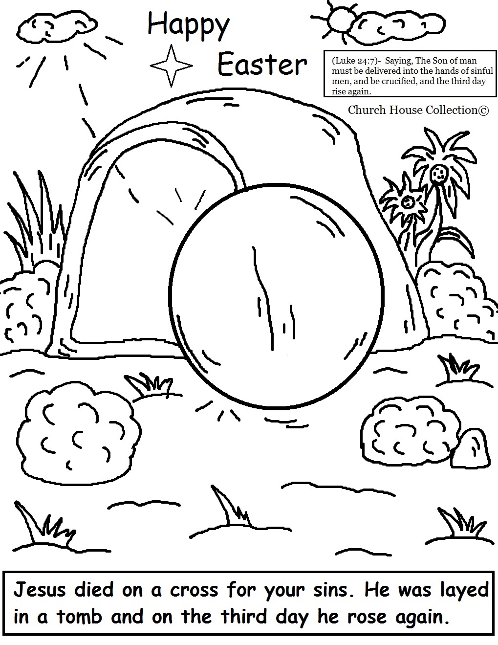 Church House Collection Blog: Easter Jesus Resurrection Coloring Pages